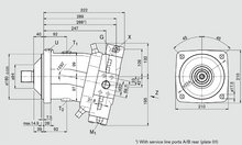 Load image into Gallery viewer, Bosch Rexroth A6VM140HD1D/63W-VZB010B Bent Axis Hydraulic Motor 140 cc/rev ISO