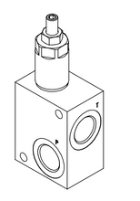 Load image into Gallery viewer, Relief Valve, In Line, 3 way, 30 LPM 350 bar Atlantic KPLN-030-DPNA