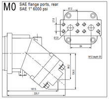 Load image into Gallery viewer, HYDRO LEDUC M90AW1M0M200SVF Bent Axis Hydraulic Motor 90 cc/rev ISO