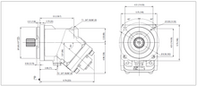Load image into Gallery viewer, HYDRO LEDUC MA63CS1L0U2OOSVF Bent Axis Hydraulic Motor 63 cc/rev SAE