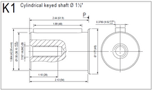 Load image into Gallery viewer, HYDRO LEDUC MA80CK1L0U200SVF Bent Axis Hydraulic Motor 80 cc/rev SAE Key Shaft