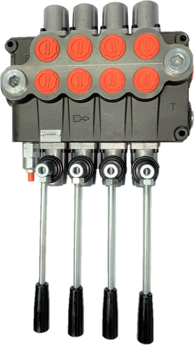 Monoblock Hydraulic Directional Control Valve, 4 Spool, 120 lpm