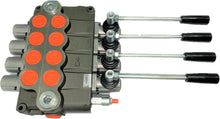 Load image into Gallery viewer, Monoblock Directional Control Valve, 4 Spool, 120 lpm, Open Centre Spool 04P120D1D1D1D1GKZ1