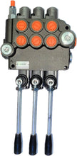 Load image into Gallery viewer, Monoblock Directional Control Valve, 3 Spool, 80 lpm, Open Centre Spool 3P801D1D1D1GKZ1