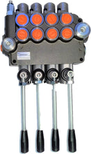 Load image into Gallery viewer, Monoblock Directional Control Valve, 4 Spool, 80 lpm, Open Centre Spool 4P801D1D1D1D1GKZ1