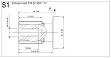 Load image into Gallery viewer, Splined Shaft SAE D 13T AM FLUID POWER