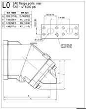 Load image into Gallery viewer, HYDRO LEDUC MA108RCS1L0U200SVF Bent Axis Hydraulic Motor 108 cc/rev SAE rear ports 90 deg.