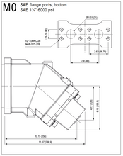 Load image into Gallery viewer, HYDRO LEDUC MA108RCS1M0U200SVF Bent Axis Hydraulic Motor 108 cc/rev SAE Rear ports 40 deg.