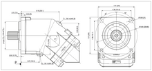Load image into Gallery viewer, HYDRO LEDUC MA160CS1L0U200SVF Bent Axis Hydraulic Motor 160 cc/rev