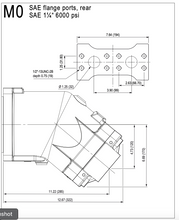 Load image into Gallery viewer, HYDRO LEDUC MA180CS1M0U200SVF Bent Axis Hydraulic Motor 180 cc/rev SAE Rear ports 40 deg.