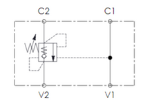 Load image into Gallery viewer, Single Overcentre valve Schematic