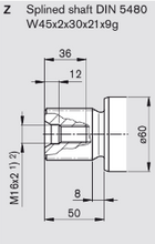 Load image into Gallery viewer, Bosch Rexroth A6VM140HD1D/63W-VZB010B Bent Axis Hydraulic Motor 140 cc/rev ISO