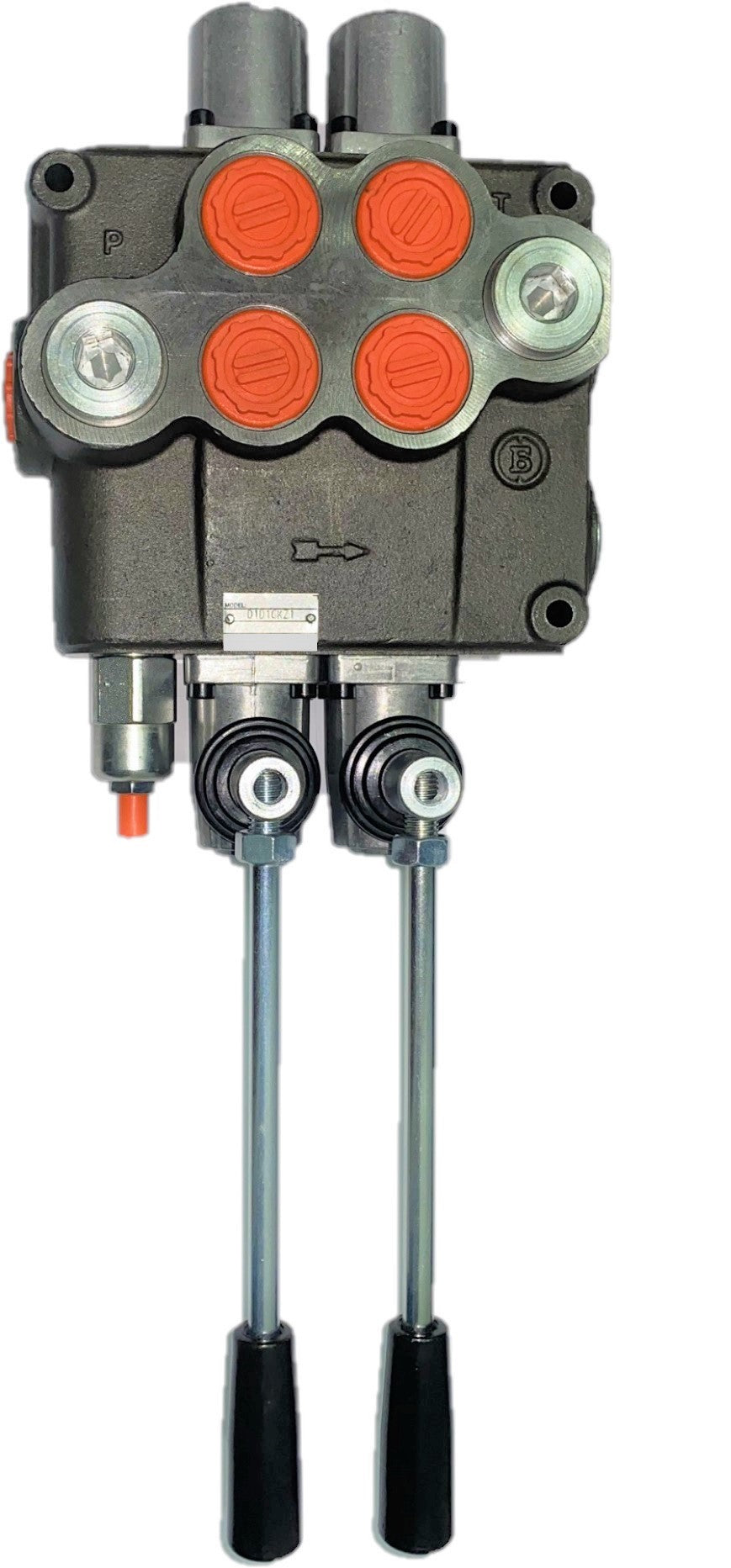 Hydraulic Directional Joystic Control Valve - 6 Spool 21 GPM 3625 PSI SAE Ports Double Acting Hydraulic Valve With 2 Joystick For Tractors Loaders Tanks Loaders Log Splitters Black