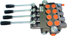Load image into Gallery viewer, Monoblock Directional Control Valve, 4 Spool, 40 lpm, Closed Centre Spool 4P401A1A1A1A1GKZ1
