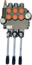 Load image into Gallery viewer, Monoblock Directional Control Valve, 3 Spool, 80 lpm, Closed Centre Spool 3P801A1A1A1GKZ1
