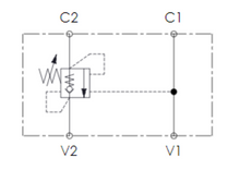 Load image into Gallery viewer, Single Overcentre valve Schematic

