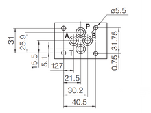 Load image into Gallery viewer, Directional Solenoid Valve CETOP 03 NG6 4/3 P&gt;T, AB blocked 24VDC
